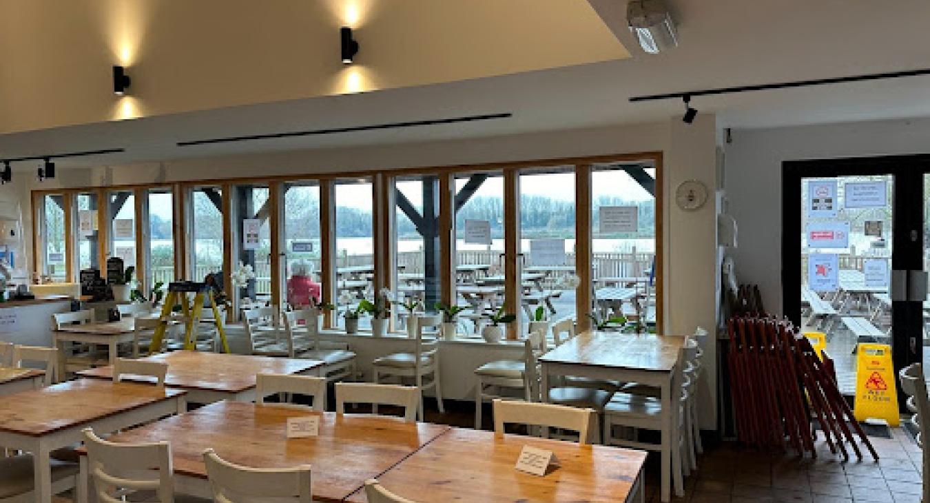 Lighting upgrade in a cafe