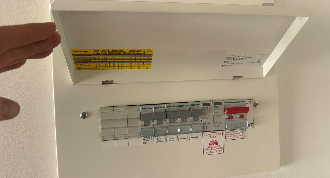 Flush Mounted Consumer Unit, Bedford