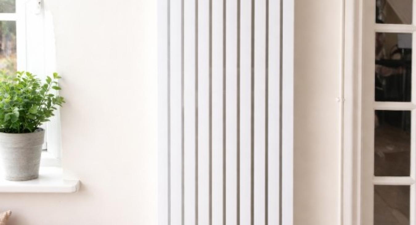 Vertical Electric Radiator Installation in Hitchin