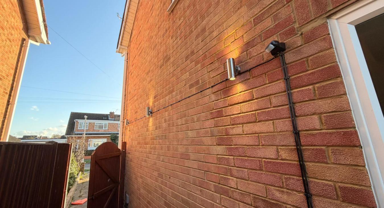 Side Alley Light Installation Eaton Socon, St. Neots