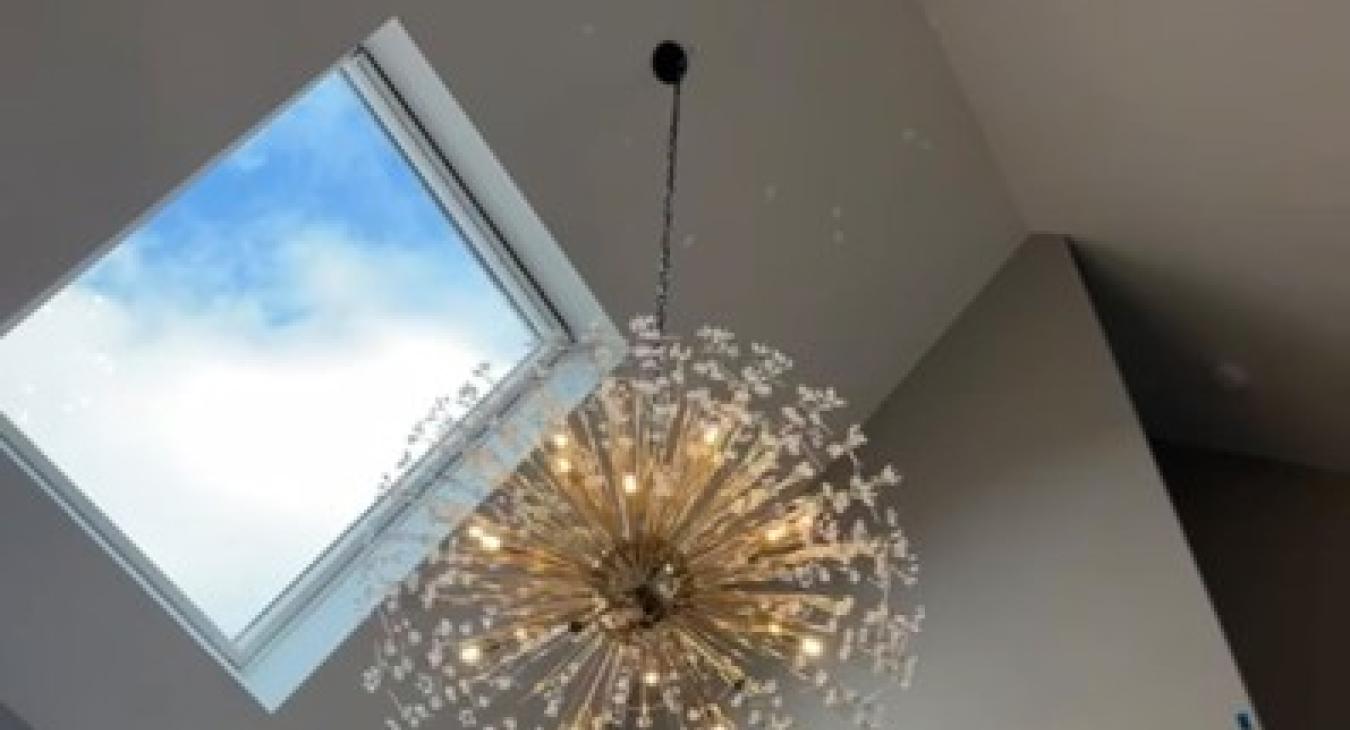 Chandelier Lighting for a High Ceiling in Harlington NRG Electrical